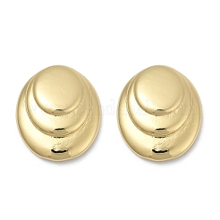 Oval Brass Stud Earrings&nbsp;EJEW-H154-09B-G