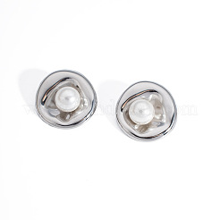 Round 304 Stainless Steel Stud Earrings for Women&nbsp;YG0188-3