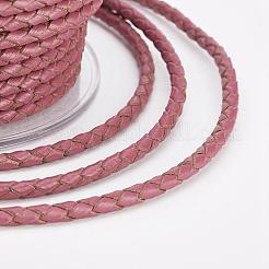 Eco-Friendly Braided Leather Cord&nbsp;OCOR-L035-3mm-E13