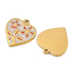 304 Stainless Steel with Enamel Pendants&nbsp;STAS-Z166-18G-04
