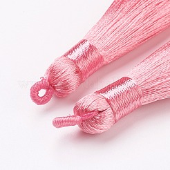 ナイロンタッセルビッグサイズパーツ  ピンク  83~92x9~10mm  穴：1.5~4mm&nbsp;STAS-F142-04O