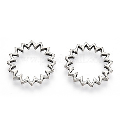 Tibetan Style Alloy Linking Rings&nbsp;PALLOY-T075-208AS