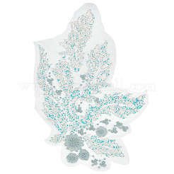 1Pc Polyester with Glass Embroidery Ornament Accessories&nbsp;DIY-PH0031-82A