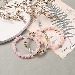 Multi-layered Stretch Beaded Bracelets Sets&nbsp;BJEW-JB05755-02