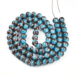 Baking Paint Glass Beads Strands&nbsp;DGLA-N008-10mm-07