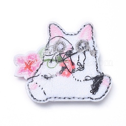 Computerized Embroidery Cloth Iron on/Sew on Patches&nbsp;X-DIY-E025-A05