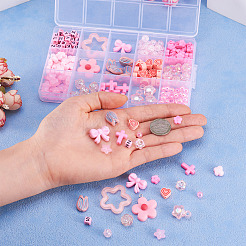 DIYジュエリー作りパーツキット  アクリルビーズやポリマークレイビーズを含む  ミックスカラー  6x6x6mm  穴：3.5mm  30pc&nbsp;DIY-TA0010-20