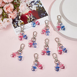 10Pcs Nipple Shape Acrylic Badge Reel Pendant Decoration&nbsp;HJEW-DR00057