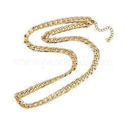 6MM 304 Stainless Steel Cuban Link Chain Necklaces for Women&nbsp;NJEW-G177-01G