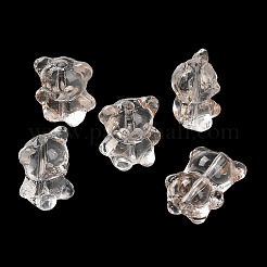 透明ガラスビーズ  クマ  ビスク  14x12x9mm  穴：1.2mm&nbsp;LS-LAMP-C005-01A