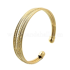 Brass Open Cuff Bangles&nbsp;BJEW-Z093-01G