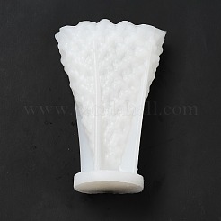 3dクリスマスツリーDIYキャンドルシリコンモールド  クリスマスツリーの香りのキャンドル作りに  ホワイト  9.3x15.5cm  内径：13.7x7.5のCM&nbsp;CAND-B002-09B