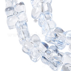 Transparent Glass Beads Strands&nbsp;GL-CBAAE04-01I