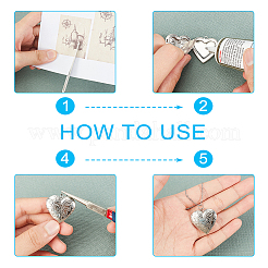 DIY Valentine's Day Themed Pendant Necklaces Making Kits&nbsp;DIY-UN0002-06