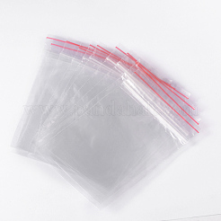 再封可能なプラスチック製包装袋  トップシール  セルフシールバッグ  長方形  透明  10x7cm  片側の厚さ：0.9ミル（0.023mm）&nbsp;OPP07