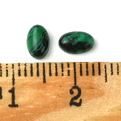 合成マラカイトカボション  オーバル  6x4x2~2.5mm&nbsp;G-A094-01A-41