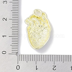 Rack Plating Alloy Enamel Pendants&nbsp;PALLOY-F018-31G-01
