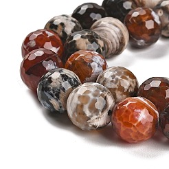 Natural Fire Crackle Agate Beads Strands&nbsp;G-L595-A02-01F