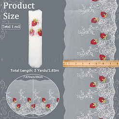 2 Yards Polyester Embroidery Ribbons&nbsp;SRIB-GF0001-52B
