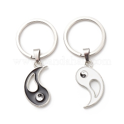 Alloy Enamel Split Pendant Keychains&nbsp;KEYC-JKC00357