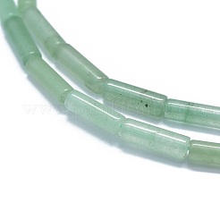 天然石グリーンアベンチュリンビーズ連売り  コラム  11~15x3.5~4.5mm  穴：1~1.2mm  約28~30個/連  15.1~15.9インチ（38.5~40.5cm）&nbsp;G-F631-D12-02
