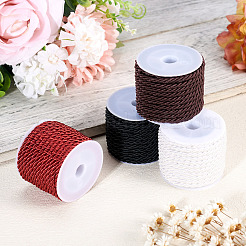 4 Rolls 4 Colors Polyester Cord&nbsp;OCOR-TA0002-63B