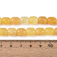 Baking Paint Crackle Glass Beads Strands&nbsp;DGLA-N019-01B-07