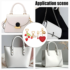 8Pcs 4 Style Alloy Enamel & Resin & Handmade Polymer Clay Pendant Decorations&nbsp;HJEW-DR00272