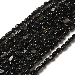 Dyed Natural Obsidian Nuggets Beads Strands&nbsp;LS-G-J335-04
