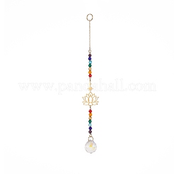 AB Color Teardrop Glass Suncatchers&nbsp;HJEW-JM00843