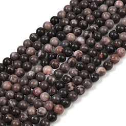 天然梅の花ジャスパー ビーズ 連売り  ラウンド  6.5mm  穴：1mm  約62個/連  15.04~15.08''（38.2~38.3センチメートル）&nbsp;LS-G-F591-23-6mm