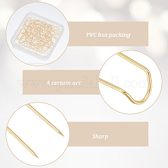 100Pcs Stainless Steel U Shaped Cloth Locating Needle for Sewing Quilting Crafts and Embroidery&nbsp;DIY-SP0007-55G