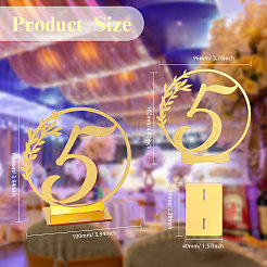 Acrylic Table Plate Display Decoration&nbsp;DJEW-WH0001-35B