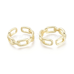 Brass Cuff Rings&nbsp;RJEW-F103-04-G