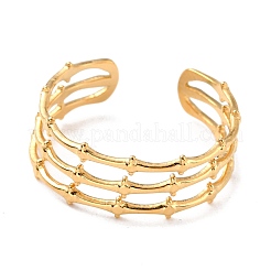 Ion Plating(IP) 304 Stainless Steel Finger Rings&nbsp;RJEW-L102-12G