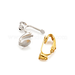 Brass Clip on Earring Converter&nbsp;KK-TA0007-43
