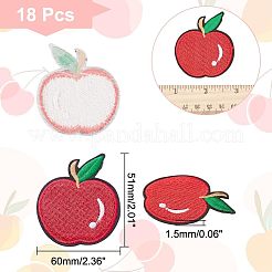 18Pcs Computerized Embroidery Cloth Iron On/Sew On Patches&nbsp;PATC-CA0001-01