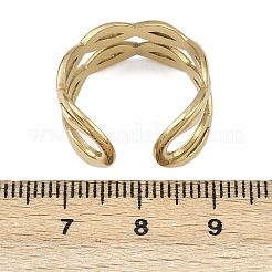 304 Stainless Steel Cuff Rings&nbsp;RJEW-D332-07G