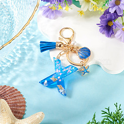 Star Resin & Shell Keychains&nbsp;KEYC-TAC00087-01X