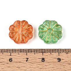 Baking Paint Transparent Glass Beads&nbsp;DGLA-N018-15