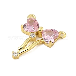 Rack Plating Brass Cubic Zirconia Pendants&nbsp;KK-Z074-71G-02