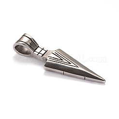 Triangle Pendulum 304 Stainless Big Steel Pendants&nbsp;STAS-L172-03AS