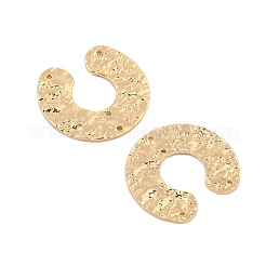 Brass Textured Horseshoe Chandelier Component Links&nbsp;KK-L223-013G