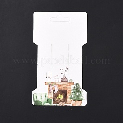 Christmas Paper Hair Clip Display Cards&nbsp;DIY-B061-06B-04