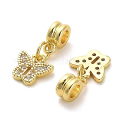 Rack Plating Brass Micro Pave Cubic Zirconia Charms&nbsp;KK-S398-04B