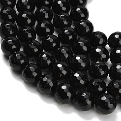 Natural Black Onyx Beads Strands&nbsp;G-C280-B01-12mm