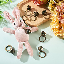 15Pcs Iron Bell Pendant Keychains&nbsp;HJEW-TA00408