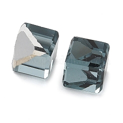 K9ガラス模造オーストリアクリスタルビーズ  穴がない  正方形  士官候補生ブルー  6x6x6mm&nbsp;GLAA-P069-01B-217