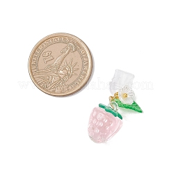 Strawberry Transparent Acrylic Mobile Dustproof Plugs&nbsp;HJEW-JM04314-02