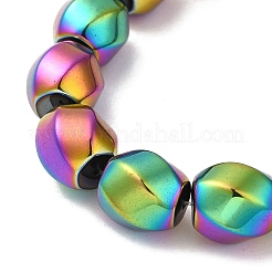 Electroplated Non-Magnetic Synthetic Hematite Beads Strands&nbsp;G-P518-05D